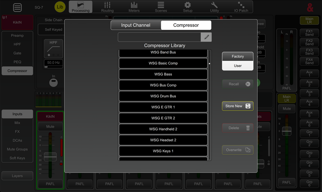 Allen & Heath SQ Series Console Presets