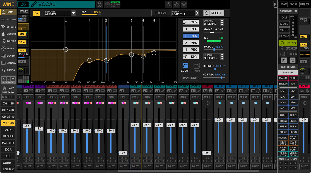 Behringer WING Console Presets