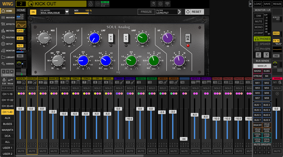 Behringer WING Console Presets