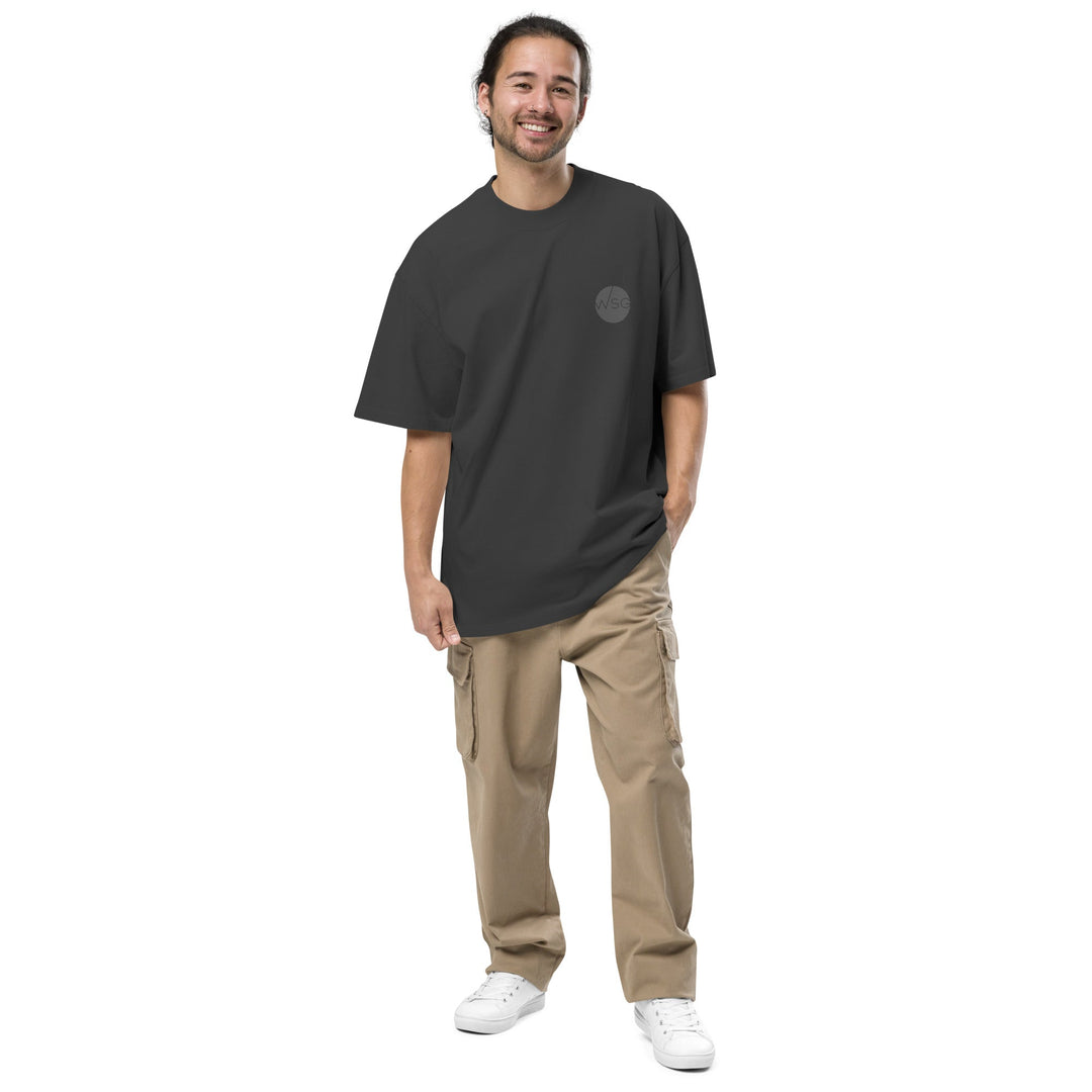 Oversized faded logo t-shirt - WorshipSoundGuy