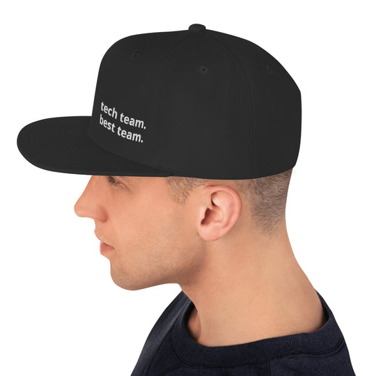 Tech Team Best Team Snapback Hat - WorshipSoundGuy