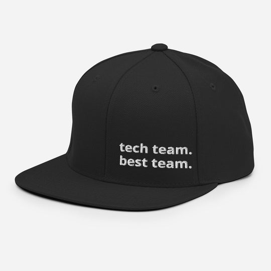 Tech Team Best Team Snapback Hat - WorshipSoundGuy